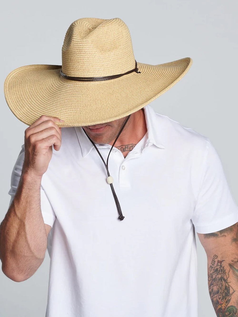 NWT San Diego Hat Co UPF 50+ El Campo 5” Brim Small 22.5” Adjustable Circ